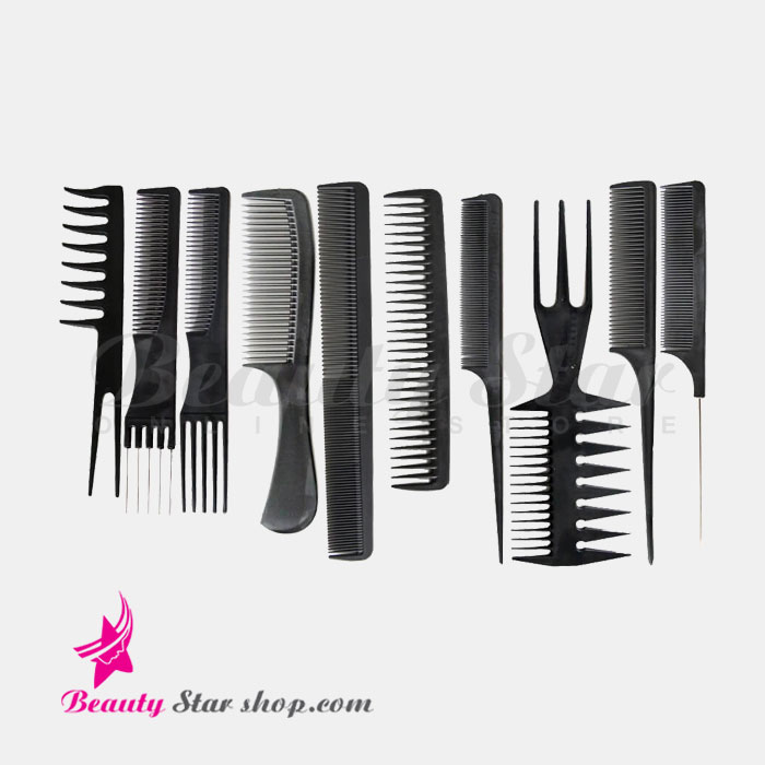 پک شانه 10 عددی آرایشگاهی