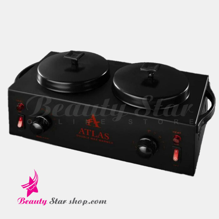 دستگاه وکس و موم گرم کن فلزی دو قابلمه اطلس