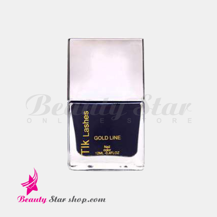 لاک ناخن مشکی بلوری پرکلاغی تیک مدل ۸ winter black